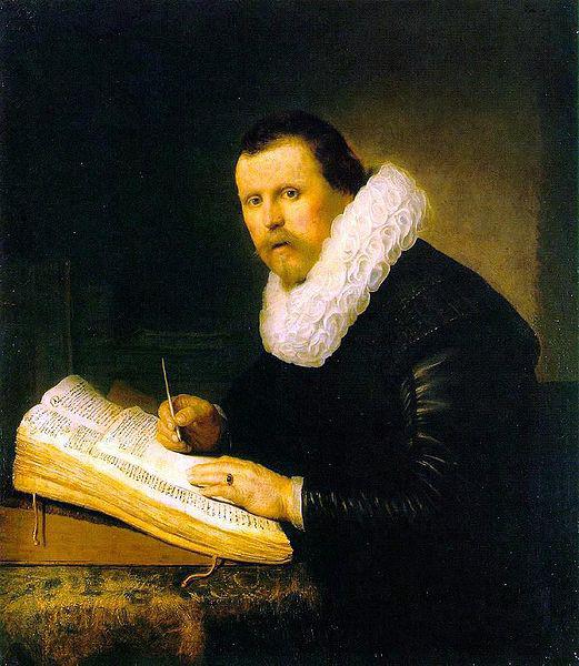 Rembrandt van rijn Portrait of a scholar. Germany oil painting art